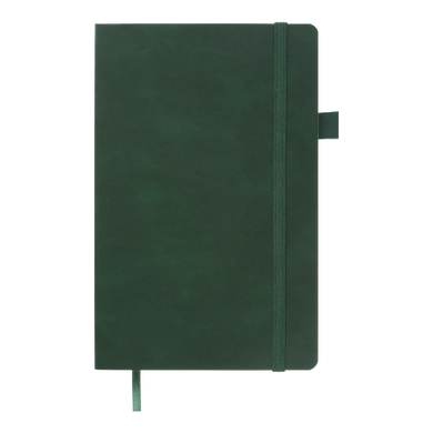 Книга записна PRIMO 125*195, 96 арк., клітинка, обкл. штучна шкіра, зелений