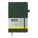 Книга записна PRIMO 125*195, 96 арк., клітинка, обкл. штучна шкіра, зелений